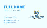 Cat Volleyball Mascot  Business Card Preview