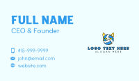 Cat Volleyball Mascot  Business Card Preview