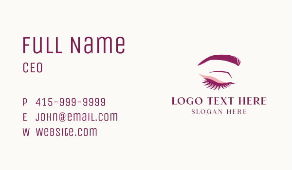 Beauty Lash Clinic Business Card Design Image Preview