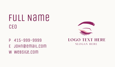Beauty Lash Clinic Business Card Image Preview