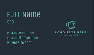 Tee Shirt Clothing Business Card Image Preview