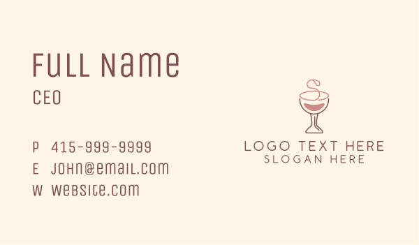 Letter S Pink Wine  Business Card Design Image Preview