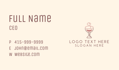 Letter S Pink Wine  Business Card Image Preview