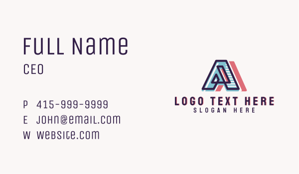 Creative Company Letter A Business Card Design Image Preview