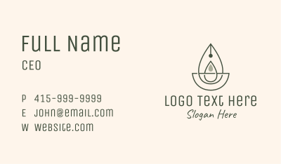 Essential Oil Extract Business Card Image Preview