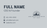 Rustic Mountain Summit  Business Card Image Preview