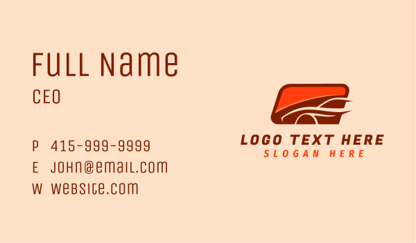Red Sports Car Race Business Card Design Image Preview
