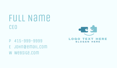 Smiley Puzzle Jigsaw Business Card Image Preview