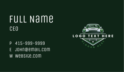 Car Mechanic Detailing Business Card Image Preview