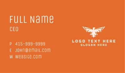 Spread Wings Eagle Business Card Image Preview