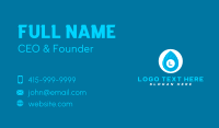 Water Droplet Lettermark Business Card Image Preview