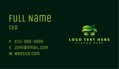 Nature Leaf Nerd Business Card Image Preview