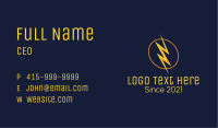 Electric Lightning Voltage Business Card Image Preview