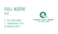 Nature Leaf Letter Q Business Card Image Preview