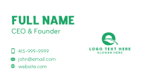 Nature Leaf Letter Q Business Card Design