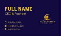 Gold Moon Fox Business Card Image Preview