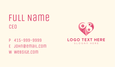 Heart Parenthood Foster Business Card Image Preview