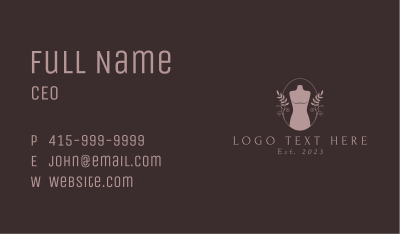 Classy Fashion Mannequin  Business Card Image Preview