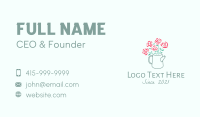 Rose Watering Can Business Card Preview