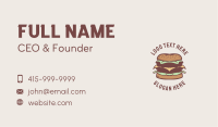Retro Burger Dining Business Card Image Preview