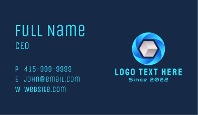 Digital Media Cube Business Card Image Preview