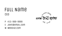 Black Apparel Streetwear  Business Card Image Preview