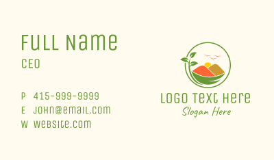Mountain Spice Powder Business Card