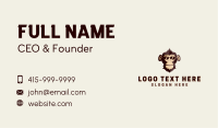 Monkey Ape Mascot Business Card Image Preview