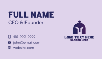Purple Gladiator Helmet  Business Card Image Preview