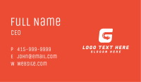 Business Arrow Letter G Business Card Image Preview