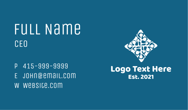 Christmas Snowflake  Decoration Business Card Design Image Preview