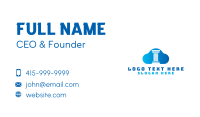 Blue Pillar Cloud Business Card Design