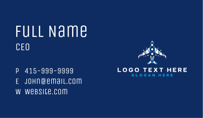 Airplane Transport Geometric Business Card Image Preview