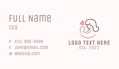 Heart Charity Breastfeeding  Business Card Image Preview