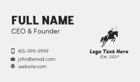 Horse Polo Sport Business Card Design