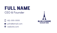 Blue Eiffel Guitar Business Card Image Preview