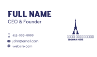 Blue Eiffel Guitar Business Card Image Preview