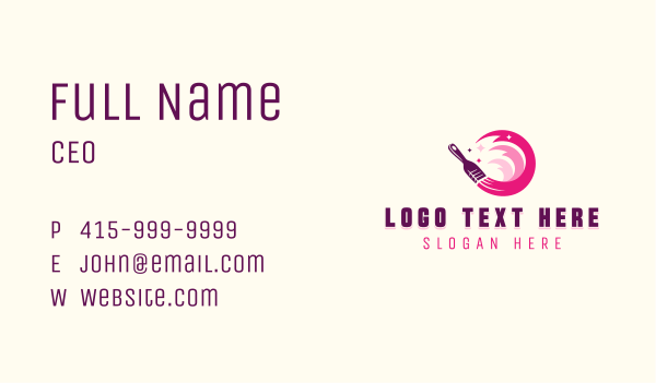 Splash Paint Brush Business Card Design Image Preview