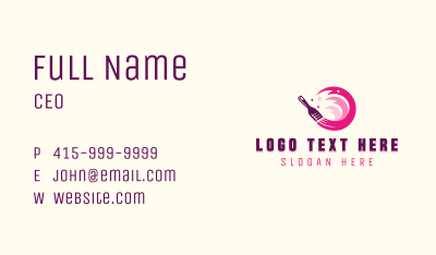 Splash Paint Brush Business Card Image Preview