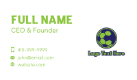 Blue Green Football Business Card Image Preview