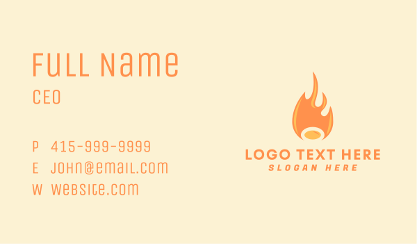 Fire Heat Energy Business Card Design Image Preview