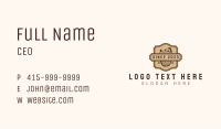 Wooden Planer Emblem Business Card Image Preview