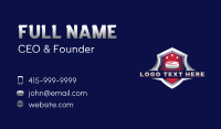 Hockey Puck Shield Business Card Preview