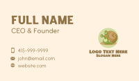 Cute Cartoon Snail Business Card Design