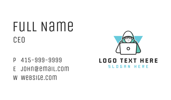 Cyber Tech Hacker Business Card Design Image Preview