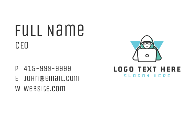 Cyber Tech Hacker Business Card Image Preview