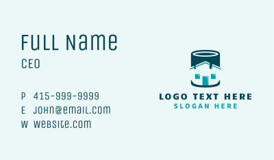 Home Paint Bucket Business Card Image Preview