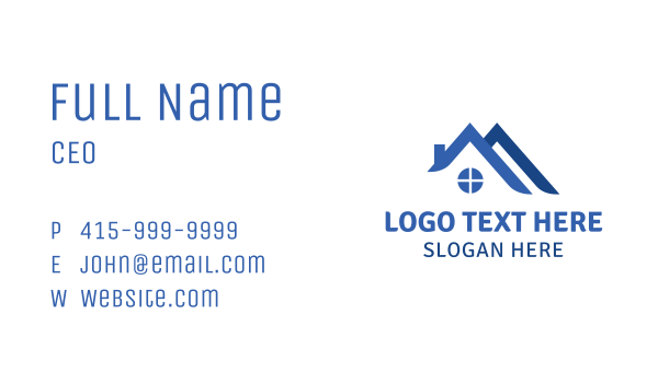 House Roofing Company Business Card Design Image Preview