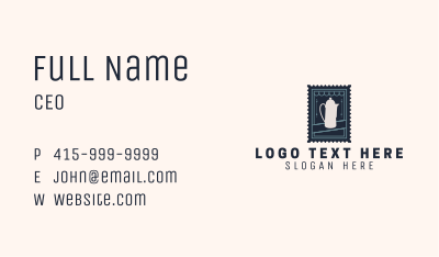 Tea House Stamp Business Card Image Preview
