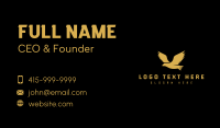 Gold Bird Animal Business Card Design